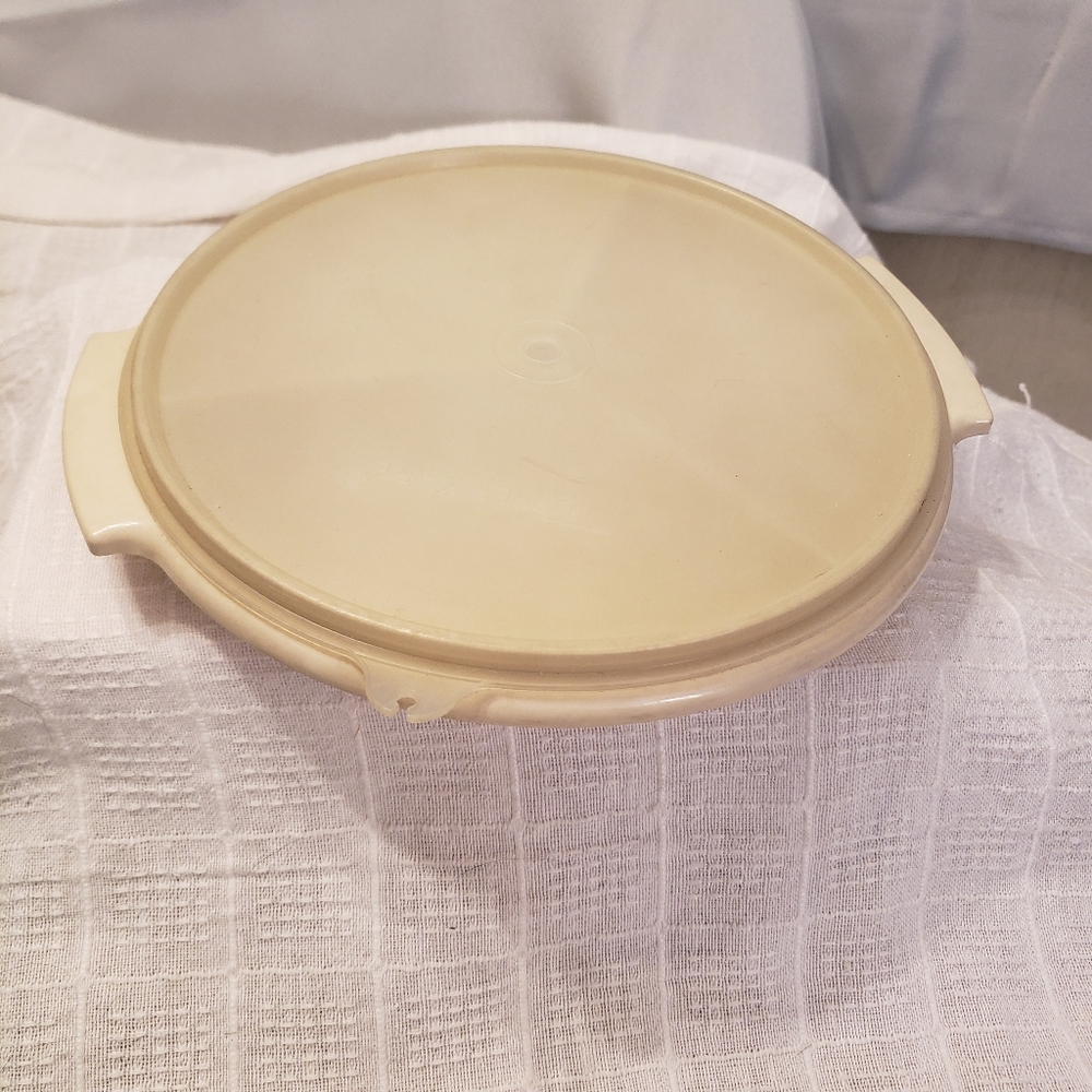 TUPPERWARE divided storage shallow bowl